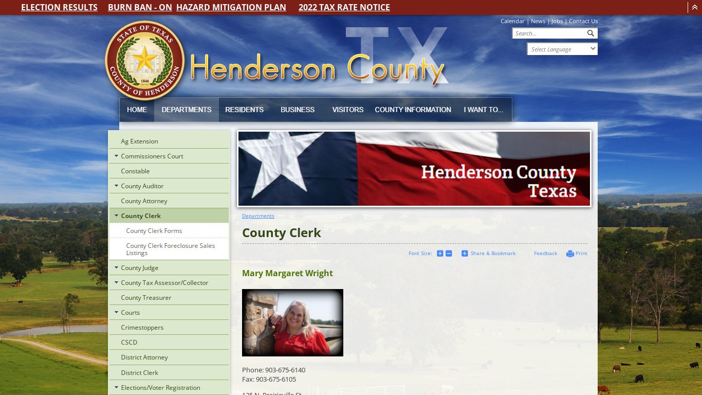 County Clerk | Henderson County